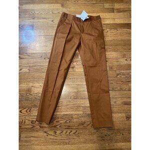Svilu Womens Stretch Cotton/Tencel Caramel Canvas Pant Size 4 MSRP $365